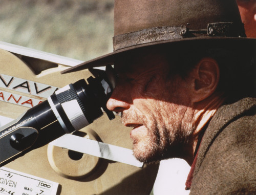 Clint Eastwood with Telescope Close Up Portrait Photo Print - Item # VARCEL696783