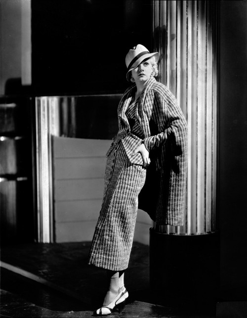 Jean Harlow Posed in Suit Dress and Hat Photo Print - Item # VARCEL696833