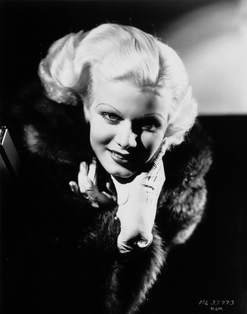 Jean Harlow Portrait in Black Dress Photo Print - Item # VARCEL696896