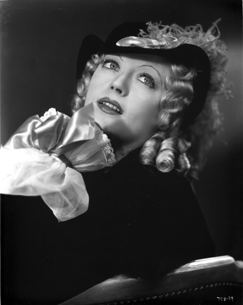 Marion Davies posed wearing Black Dress in Black and White Photo Print - Item # VARCEL696935