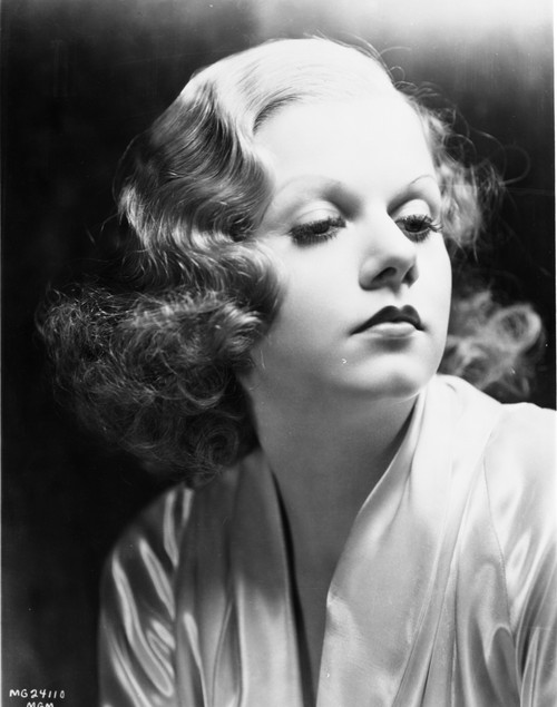 Jean Harlow Portrait in Silk Robe Photo Print - Item # VARCEL696953