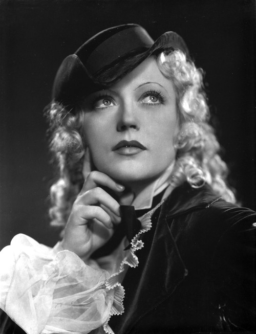 Marion Davies Thinking Pose in Black Suit with Hat Photo Print - Item # VARCEL696960