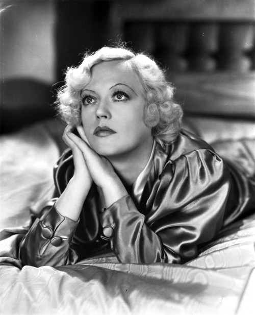 Marion Davies Laying in Bed in Black and White Photo Print - Item # VARCEL697020