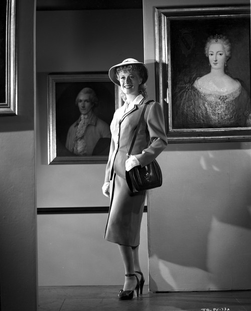 Joan Davis Leaning on a Wall Photo Print - Item # VARCEL697127