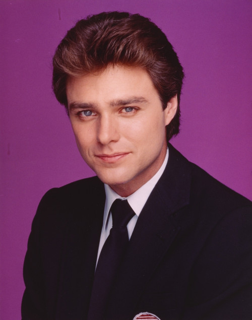 Greg Evigan in Tuxedo Violet Background Portrait Photo Print - Item # VARCEL697129
