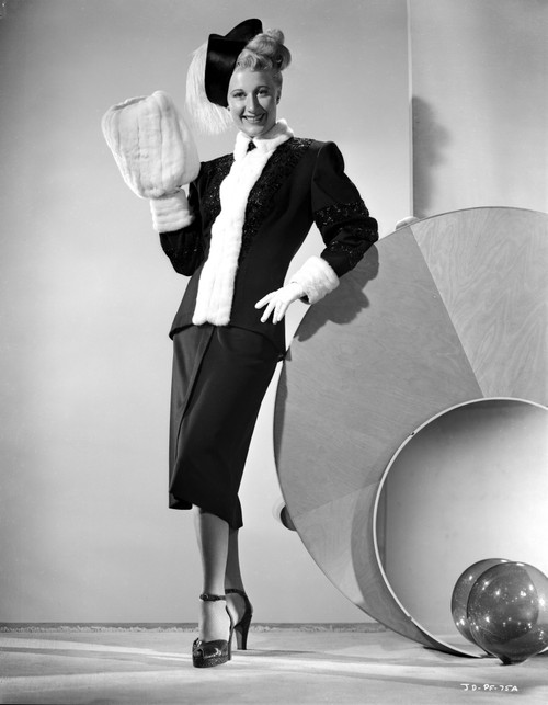 Joan Davis wearing a Black and White Outfit Photo Print - Item # VARCEL697151