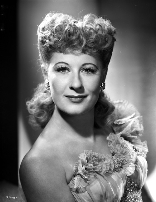Joan Davis Showing a Little Smile while Looking at the Camera Photo Print - Item # VARCEL697174