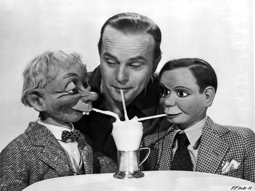 Edgar Bergen with puppets Photo Print - Item # VARCEL697212
