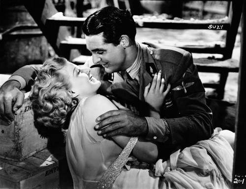 Jean Harlow Couple Shot Kissing Scene from a Film Photo Print - Item # VARCEL697267