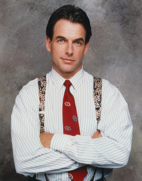 Mark Harmon Portrait in White Striped Collar Shirt Photo Print - Item # VARCEL697302