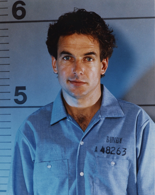 Mark Harmon Portrait in Blue Prison Uniform Photo Print - Item # VARCEL697311