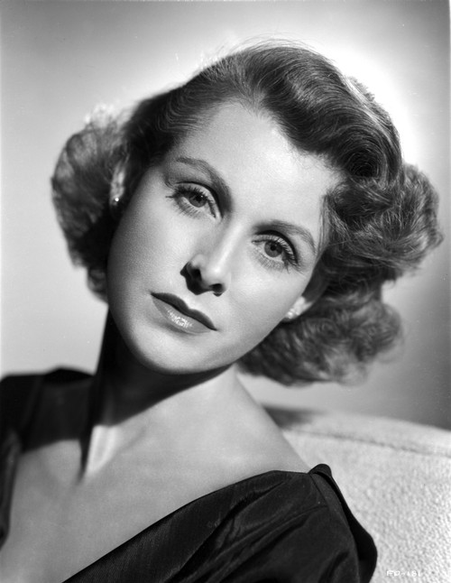 Frances Dee Looking Lonely in A Portrait in Black and White Photo Print - Item # VARCEL697343