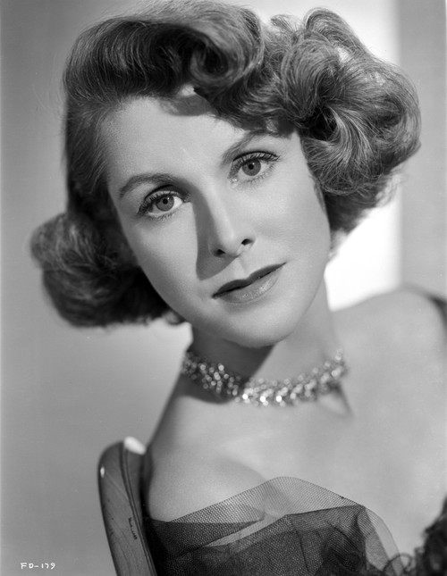 Frances Dee posed in Portrait in Black and White Photo Print - Item # VARCEL697373