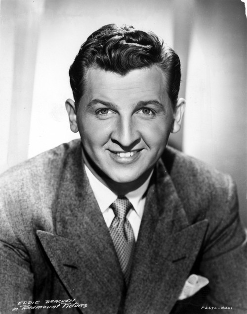 Eddie Bracken Posed in Black Suit With Head Leaning on Hand Photo Print - Item # VARCEL697444