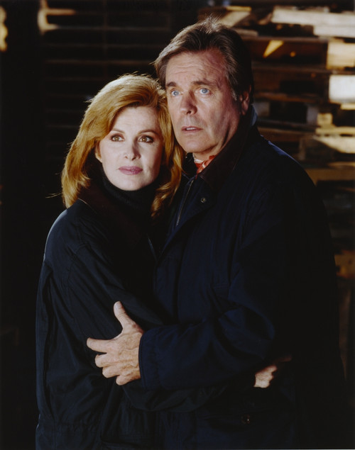 Hart To Hart Man and Woman Posed in Black and Blue Top Photo Print - Item # VARCEL697442