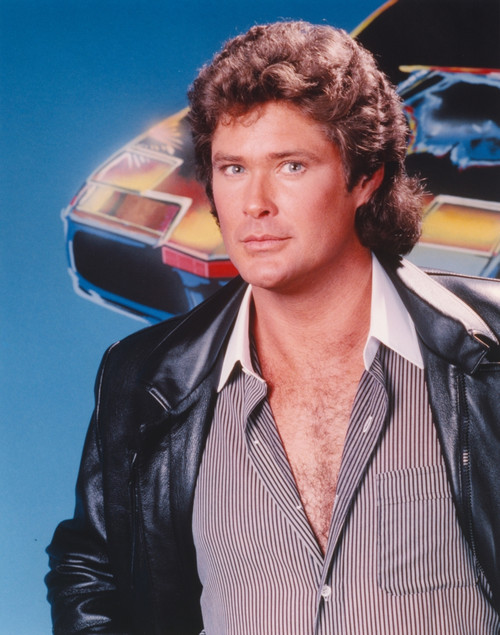 David Hasselhoff Portrait in Black Leather Jacket Photo Print - Item # VARCEL697481