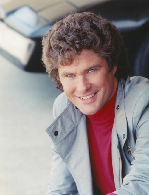 David Hasselhoff smiling in Grey Coat Photo Print - Item # VARCEL697490