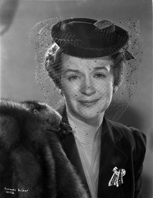 Rosemary Decamp Posed with Net Hat Photo Print - Item # VARCEL697583