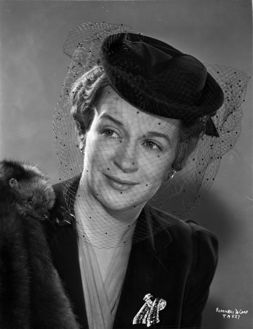 Rosemary Decamp smiling with Net Hat Photo Print - Item # VARCEL697586