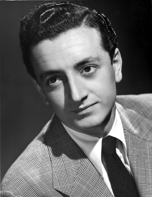 Vic Damone Posed in Suit With black Background Photo Print - Item # VARCEL697591