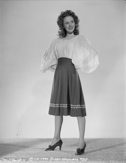 Susan Hayward Pose in a Black Blouse Photo Print - Item # VARCEL697599