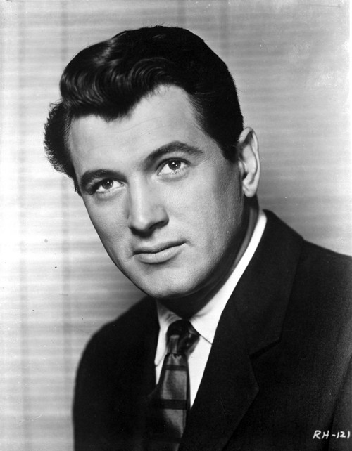 Rock Hudson Posed in Black Suit and Tie Photo Print - Item # VARCEL697628