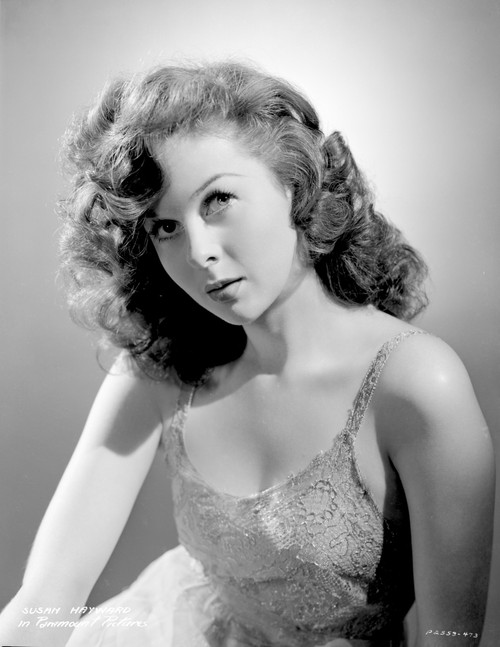 Susan Hayward Posed in a Red Gown Photo Print - Item # VARCEL697650