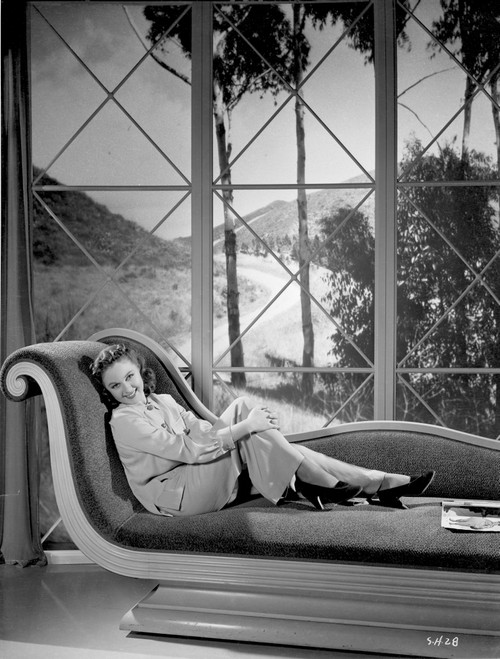 Susan Hayward Posed in a White Jeans Photo Print - Item # VARCEL697686