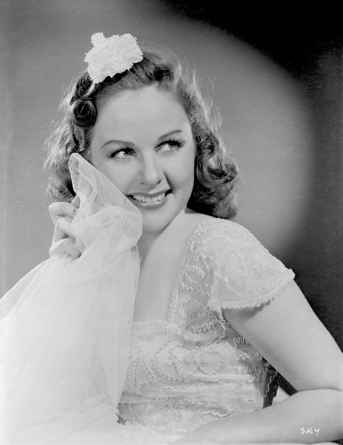 Susan Hayward in a Gown with Veil Photo Print - Item # VARCEL697695
