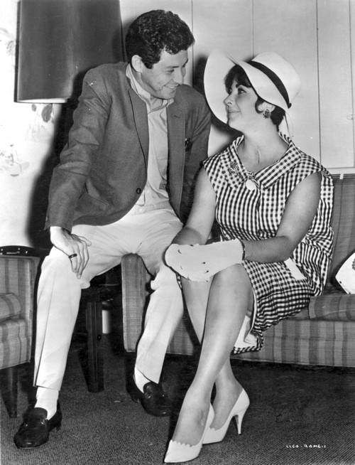 Eddie Fisher Staring Each other on Couch Photo Print - Item # VARCEL697712