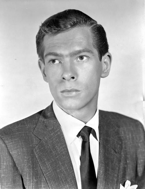 Johnnie Ray Looking Serious in Black Suit Photo Print - Item # VARCEL697734