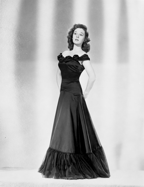 Susan Hayward wearing a Black Gown Photo Print - Item # VARCEL697791