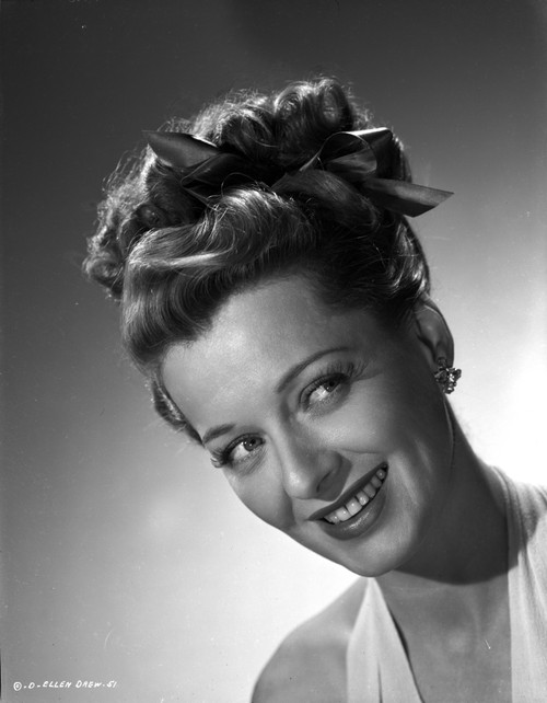 Ellen Drew Portrait in Classic with Earrings Photo Print - Item # VARCEL697814