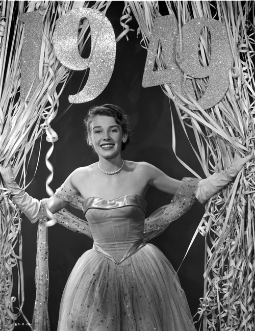 Betsy Drake Posed in Strapless Gown Dress with Linen Scarf Photo Print - Item # VARCEL697805