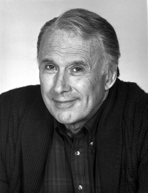 Richard Kiley Posed in Black Suit With White Background Photo Print - Item # VARCEL697840