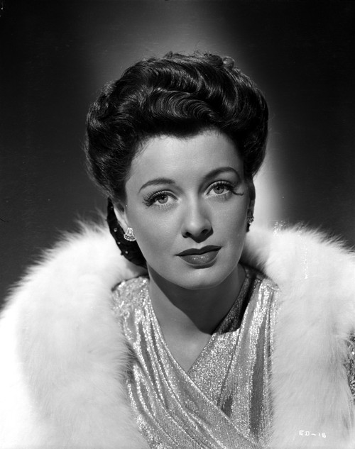 Ellen Drew Portrait in Classic with Feather Coat Photo Print - Item # VARCEL697829