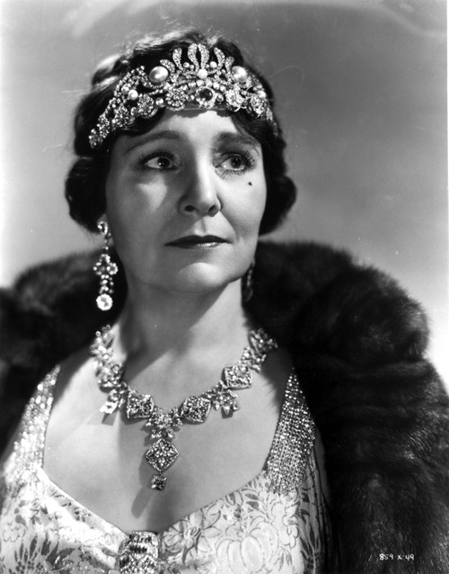 Margaret Dumont on Dress with Furry Jacket Portrait Photo Print - Item # VARCEL697901