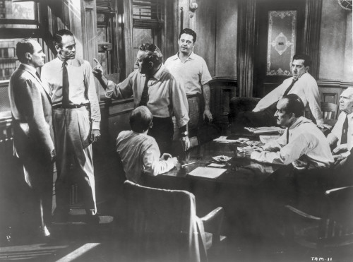 Twelve Angry Men Movie Scene in a Room with Men Arguing Photo Print - Item # VARCEL697927