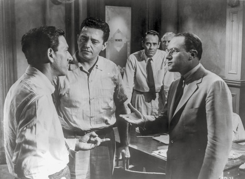 Twelve Angry Men Movie Scene with Five Men Talking Photo Print - Item # VARCEL697930