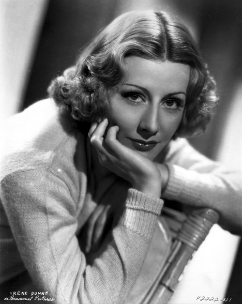 Irene Dunne on Knitted Full Sleeve Portrait Photo Print - Item # VARCEL697934