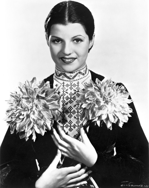 Rita Hayworth Holding Flowers Photo Print - Item # VARCEL697952