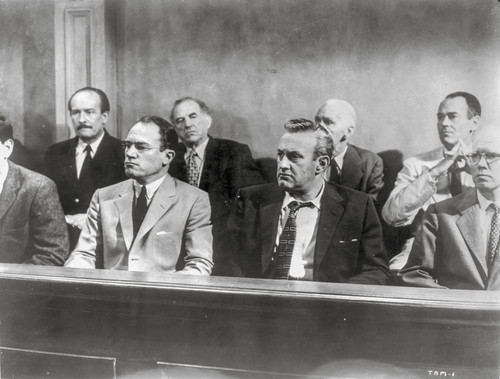 Twelve Angry Men Movie Scene at the Court Room Photo Print - Item # VARCEL697956