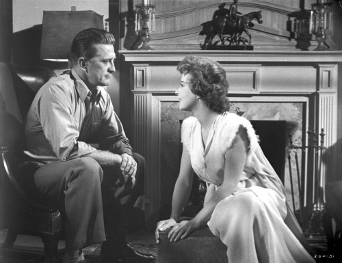 Top Secret Affair Man and Woman Talking in Black and White Photo Print - Item # VARCEL697980