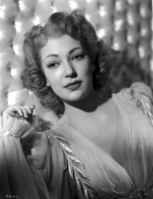 June Duprez on a Lace Dress Photo Print - Item # VARCEL698012