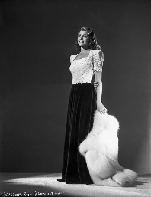 Rita Hayworth Posed in a Black Blouse Photo Print - Item # VARCEL698019