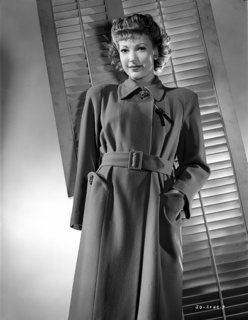 June Duprez on a Long Sleeve Dress Portrait Photo Print - Item # VARCEL698015