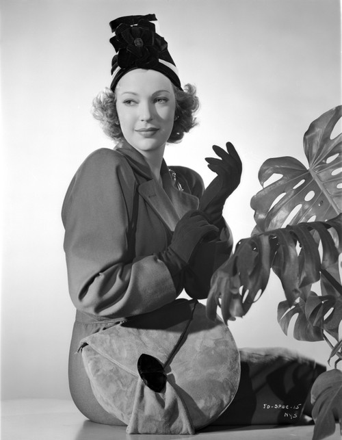 June Duprez on a Top Dark Top and sitting Photo Print - Item # VARCEL698049
