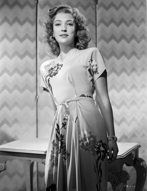 June Duprez on Embroidered Dress Portrait Photo Print - Item # VARCEL698061