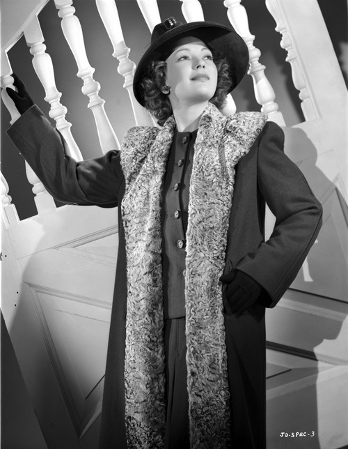 June Duprez on a Long Sleeve Dress Portrait Photo Print - Item # VARCEL698040