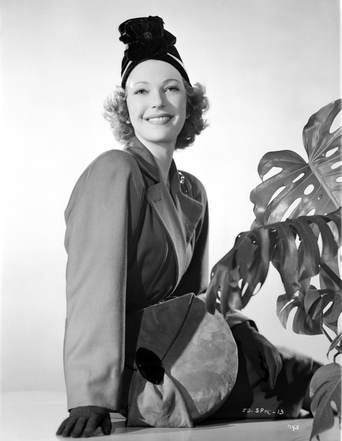 June Duprez on a Top Dark Black sitting Portrait Photo Print - Item # VARCEL698043